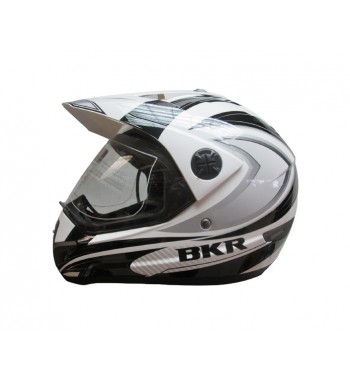 CASCO BKR. DUO RIDER BLANCO