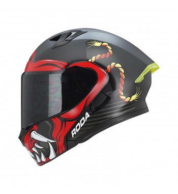 CASCO RODA RUSH ABAT. ROJO...